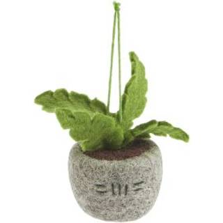 Filz Blumentopf Grau