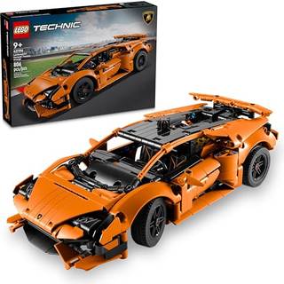 Lego Technic Lamborghini Hurac? N Tecnica Orange Toy Cars - Building Toys For Kids Boys & Girls Alder 9+ - Lamborghini Toy Car W/ V10 Engine & St