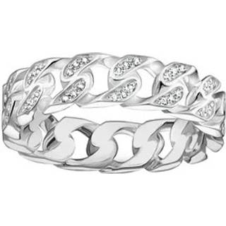 Thomas Sabo TR2500-051-14-54 Ring - Kettenglieder weiße Steine silber Damen