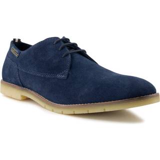 bugatti Herren Schnürschuhe blau Velours