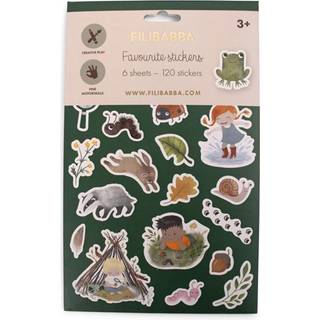 Filibabba Mine Yndlings Klistermærker Skovens Dyr - 120 stk.