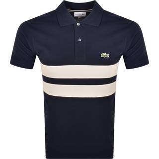 Lacoste Mesh Band Polo T Shirt Navy