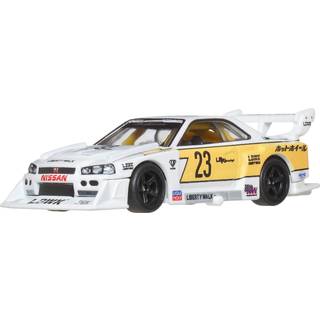 Hot Wheels Premium Car Culture Collectible Toy Car 1:64 Skala Die-Cast LB-ER34 Super Silhouette Nissan Skyline Silhouettes fordon med riktiga ryt