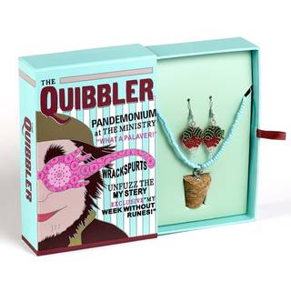 Harry Potter: Quidditch Luna Beaded Cork Charm Necklace and Radish Earrings Gift Set