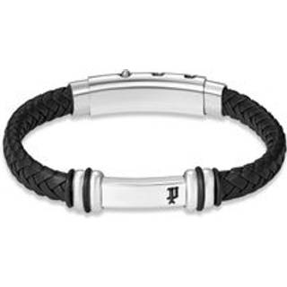 Police PEAGB0041404 URBAN Stainless Steel Leather Bracelet - A98356