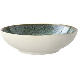 Gastro Pastaskål fra BITZ - Hvid/Grøn farve - Stentøj