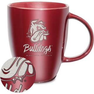 Rico Industries NCAA Minnesota-Duluth Bulldogs Sunburst 18oz laser indgraveret keramisk glans krus