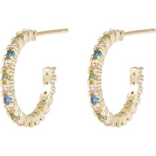 Snö Of Sweden Envy Thin Oval Earring Gold/Light Mix Onesize