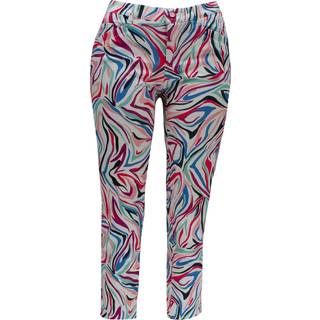 Alberto Jana-CR Fancy sommerbukser, hvid/multifarvet