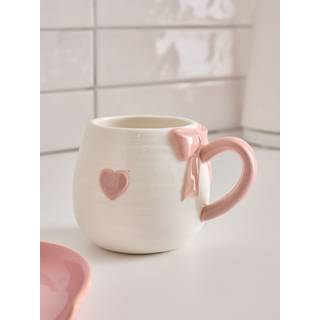 Next Pink Heart Bow Mug