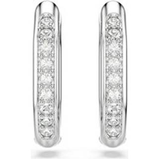 Dextera Kreolen, Achteckform, Rundschliff, Klein, Weiß, Rhodiniert