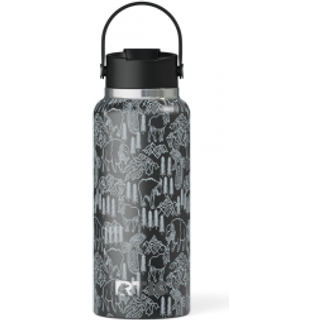 RTIC 32oz Outback Flaske isoleret rustfrit stål metal dobbeltvæg vakuum-insulation keramisk foret lækagesikkert låg BPA-fri vandkolbe til vandret