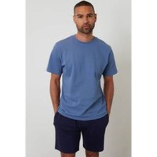Threadbare Threadbare Blue Textured Shortie 100% Cotton Pyjamas Set