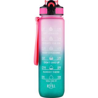 Beauty Rebels Motivational Water Bottle 1 L Stardust Pink