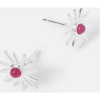 Accessorize Accessorize Silver Tone Sterling Sun Quartz Stud Earrings