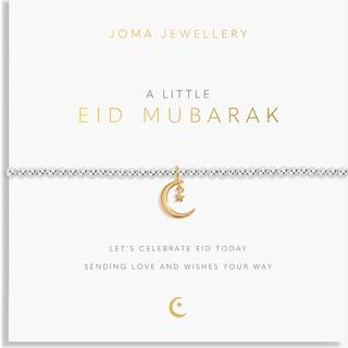 Joma Gold Mix A Little Eid Mubarak Bracelet - Gold - Silver - 17.5cm