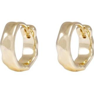 Snö Of Sweden Domino Hoop Earring Gold 15mm