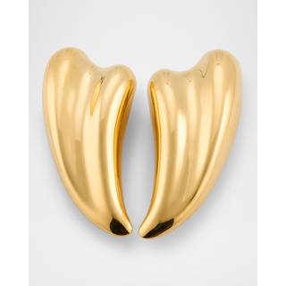Tom Ford Liza gold-plated clip-on earrings - gold - One Size
