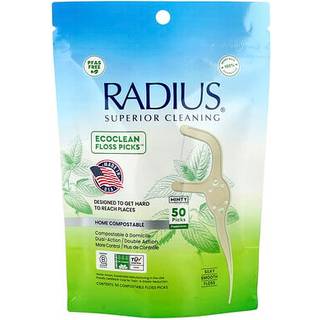 Kompostbar Tandtrådsbøjle RADIUS EcoClean Floss Picks 50 stk.