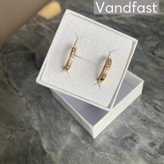 ANNEBRAUNER Creole Sparkle Øreringe 18K Guldbelagt - 12 mm