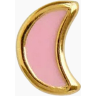 Love Moon Earring - Light Pink - Stine A - Guld One Size
