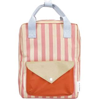 Sticky Lemon Kids Backpack Medium - Stripes Coral Pink