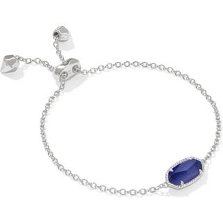 Kendra Scott Elaina Bracelet i Rhodium-Plated Brass Moodstone Fashion Jewelry til kvinder