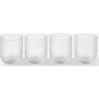 POLSPOTTEN Glassware - 'Rooftop' tumbler, set of four, clear in Transparent Glass