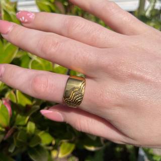 ANNEBRAUNER Ripple Ring 18K Guldbelagt - 53