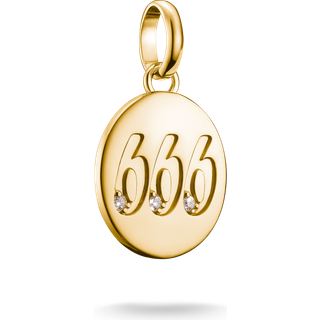 Thomas Sabo Charm - Engelzahl 666 - CC1253-414-14 - gold