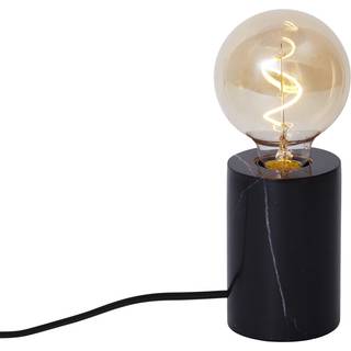 Moderne bordlampe sort marmor - Marissa