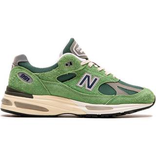 New Balance Unisex Made in UK 991v2 Grounded Pastels i Grøn/Grå/Blå Suede/Mesh