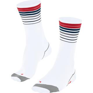 Falke Unisex BC Impulse Reflect Biking Socks White/red, 37-38