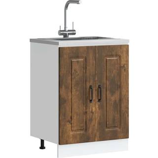 underskab til vask Kalmar 60x46x81,5cm konstrueret træ røget eg