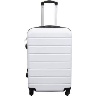 Kuffert - Hardcase kuffert - Str. Medium - Hvid - Praktisk rejsekuffert