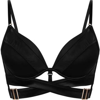 Hunkemöller Formstøbt longline push-up-bøjle-bh Colette sort - 80C
