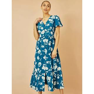 Yumi Yumi Blomsterprint Midi-kjole med knapper