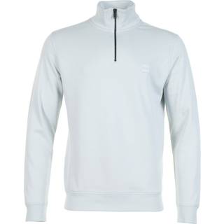BOSS Zetrust Quarter Zip Sweatshirt Light Grey