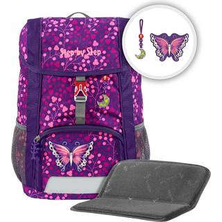 Step by Step Rucksack-Set Kid Shine &quot;Butterfly Night Ina&quot;, mit Sitzkissen, ergon...