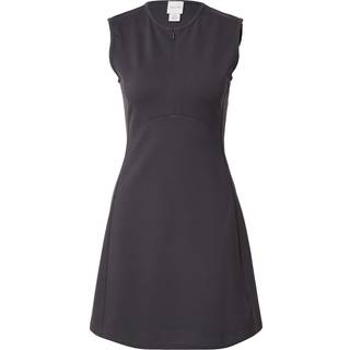 Viscose Blend Quarter Zip A-Line Dress - Grey - XXL