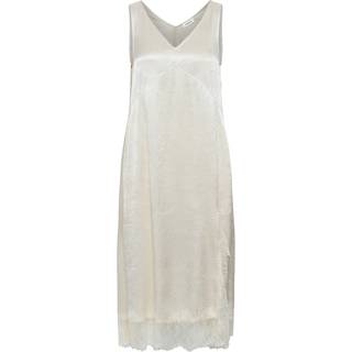 Soaked In Luxury Slyennah Midi Dress Kjoler 30408590 Sandshell (LARGE)