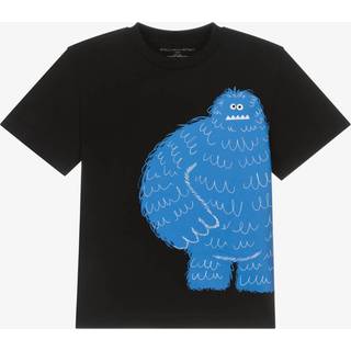 Stella McCartney Kids Printed cotton jersey T-shirt - black - Y 6