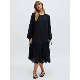 Raffya Olivia Button Down Broderet Mini 100% Bomuld KjoleEU 40 (UK 12)