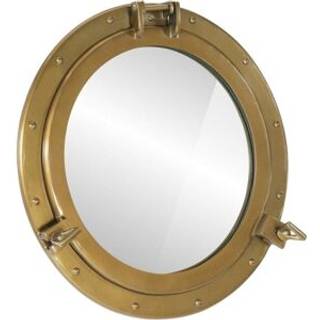 koøjespejl diam. 50 cm væghængt aluminium og glas