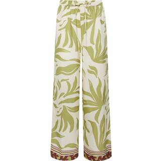 Lts Tall Lime Green Palm Wide Leg Trousers Long > 16 Lts | Tall Women's Wide Leg Trousers - Long 16