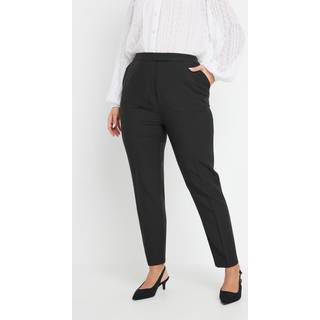 Yours Curve Yours Curve Black Pull On Elastic Back Trousers