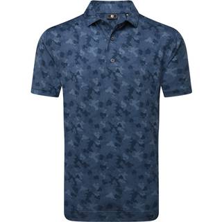Footjoy Pop Camo Lisle Mens Dark Denim 2XL Polo trøje