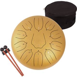 Lomuty 12 tommer 11 Noter St?ltunge tromme slaginstrument -h?ndteltromle med taske musikbog Mallets finger v?lger guld