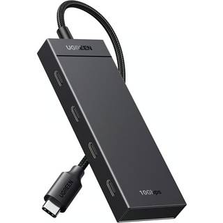 UGREEN USB-C hub til 2x USB-C / 2x USB-A - Sort