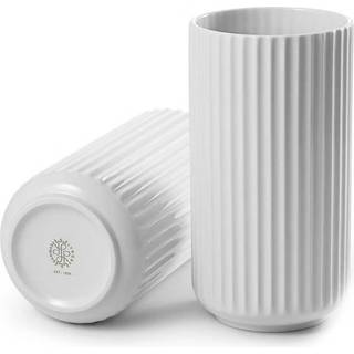 LYNGBY Porcelæn vase 25 cm - hvid